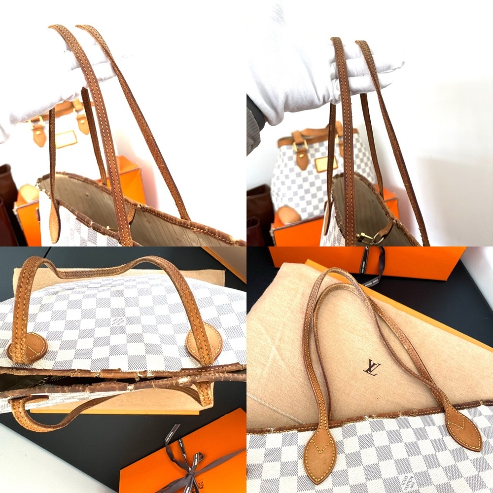 Authentic Louis Vuitton Neverfull Damier Azur Tote Bag Made in France SA0121 - Picture 13 of 16
